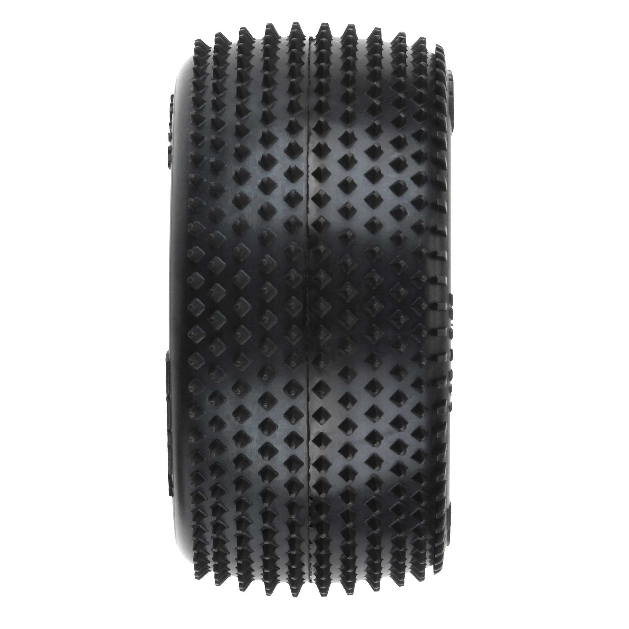 1/18 Prism Rear Carpet Mini-B Tires Mounted 8mm Yellow Wheel