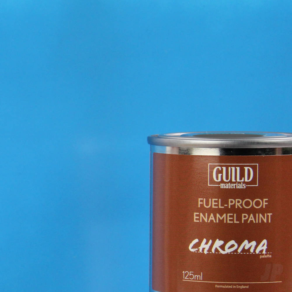 Guild Lane Chroma Enamel Fuelproof Paint Gloss Light Blue (125ml Tin) GLDCHR6205 Main