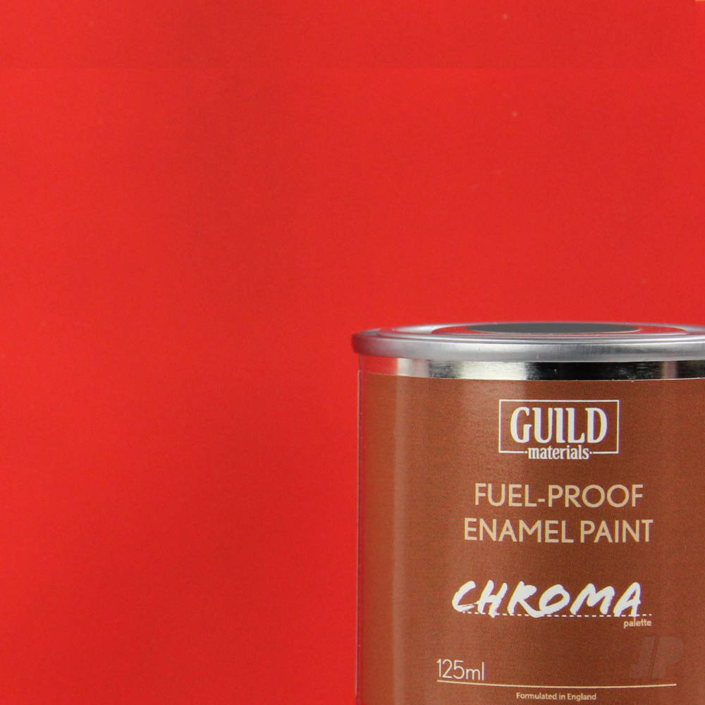 Guild Lane Chroma Enamel Fuelproof Paint Matt Red (125ml Tin) GLDCHR6301 Main