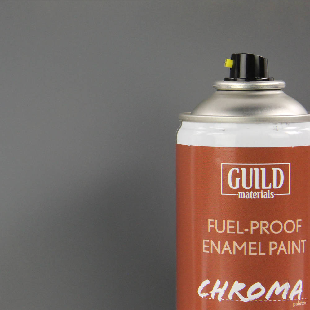 Guild Lane Chroma Enamel Fuelproof Paint Matt Dark Grey (400ml Aerosol) GLDCHR6511 Main