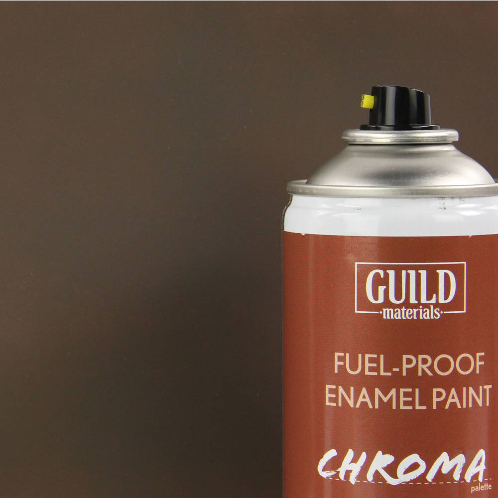 Guild Lane Chroma Enamel Fuelproof Paint Matt PC10 Dirty Brown (400ml Aerosol) GLDCHR6516 Main