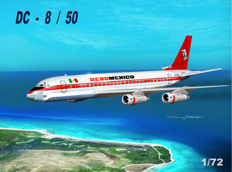 Mach 2 Douglas DC-8-50 'AeroMexico'- GP110AMX