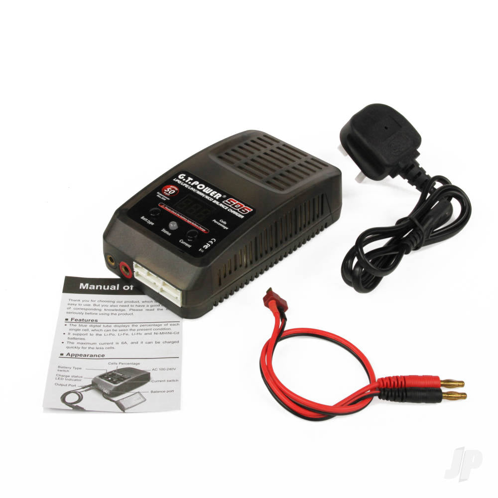 GT Power SD6 50W AC 6A Charger (UK) GTP0145 1
