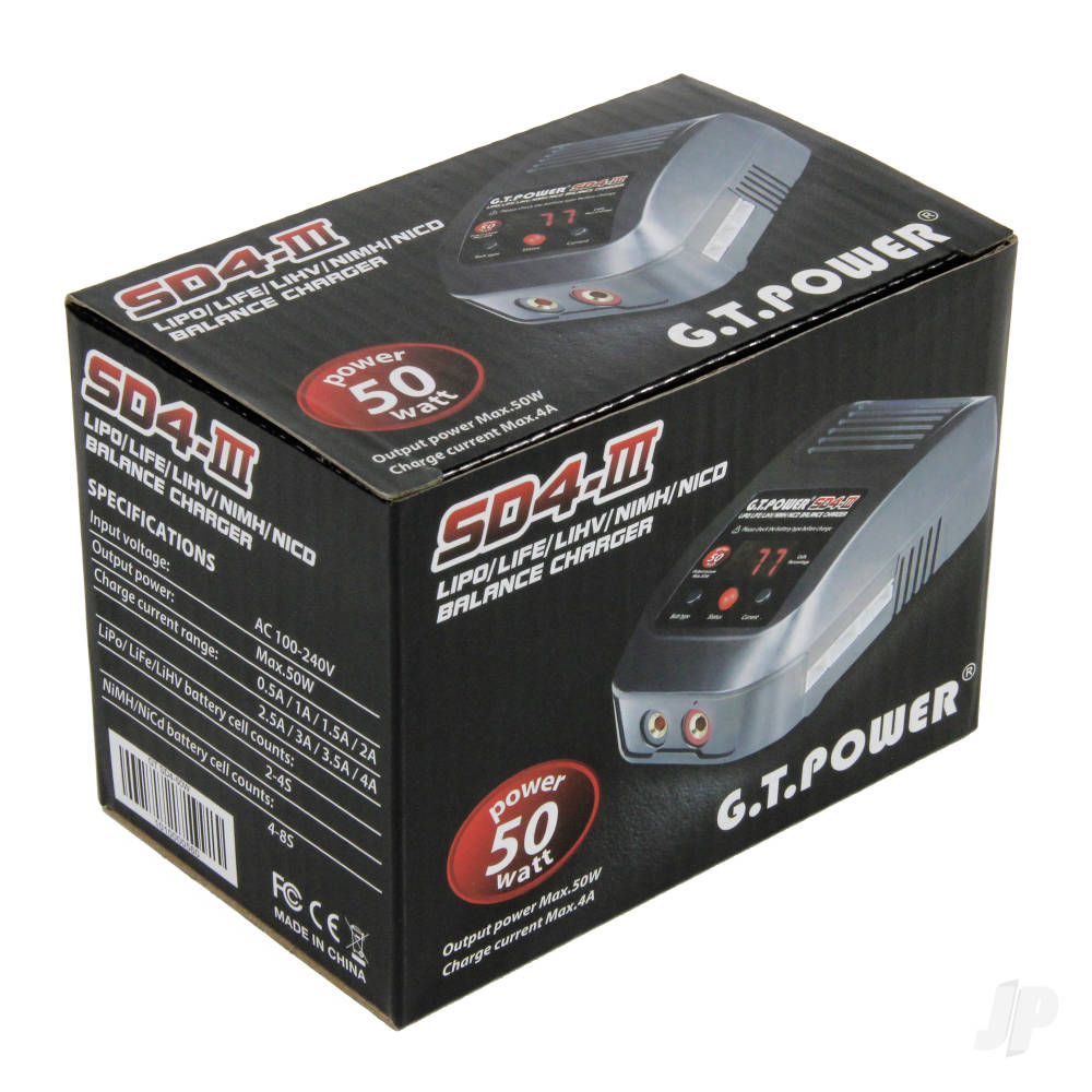 GT Power SD4 III 50W AC 4A Charger (UK) GTP0166 4