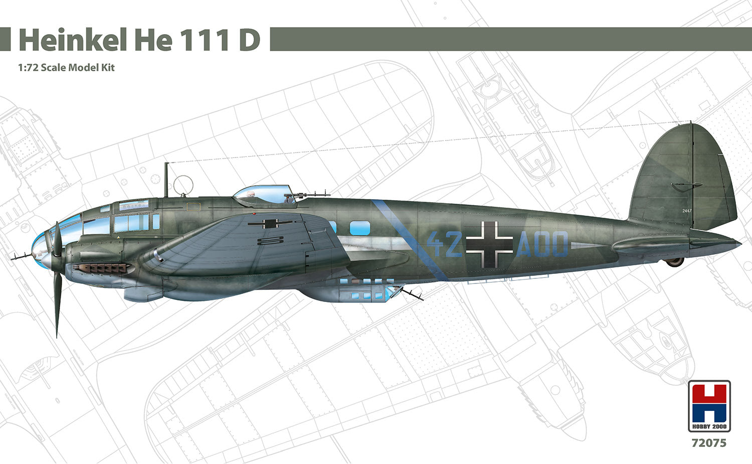 Hobby 2000 Heinkel He-111D HASEGAWA - H2K72075