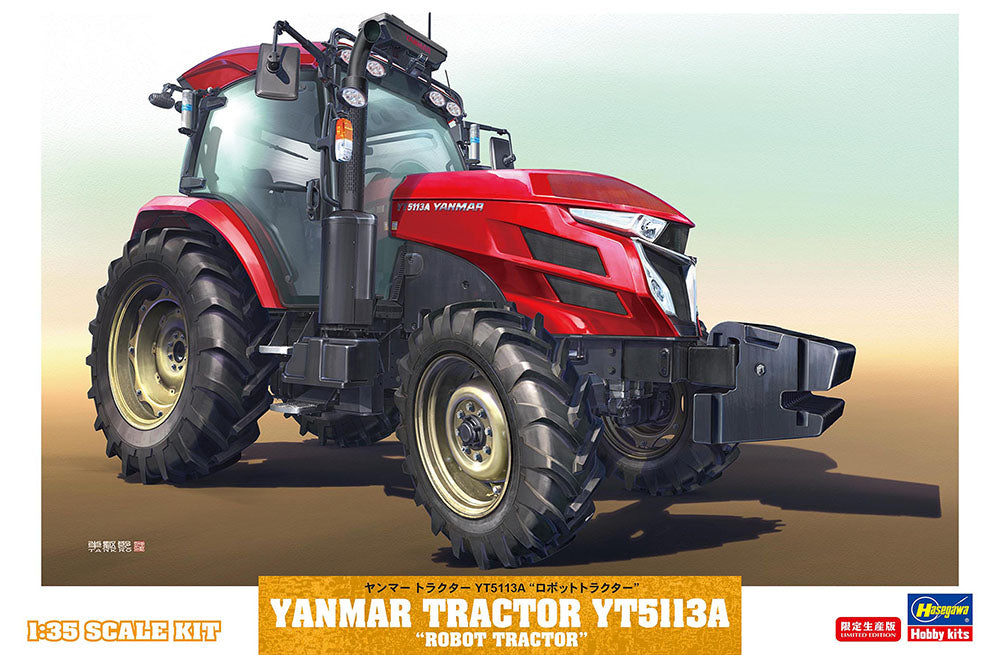 Hasegawa Yanmar Tractor YT5113A - HA66108 - Commercial Vehicle Kits
