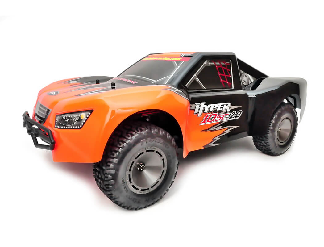 HOBAO HYPER 10SC 2.0 ELECTRIC TRUCK RTR WITH ORANGE/BLACK BODY HB-SC2E-C60BRG