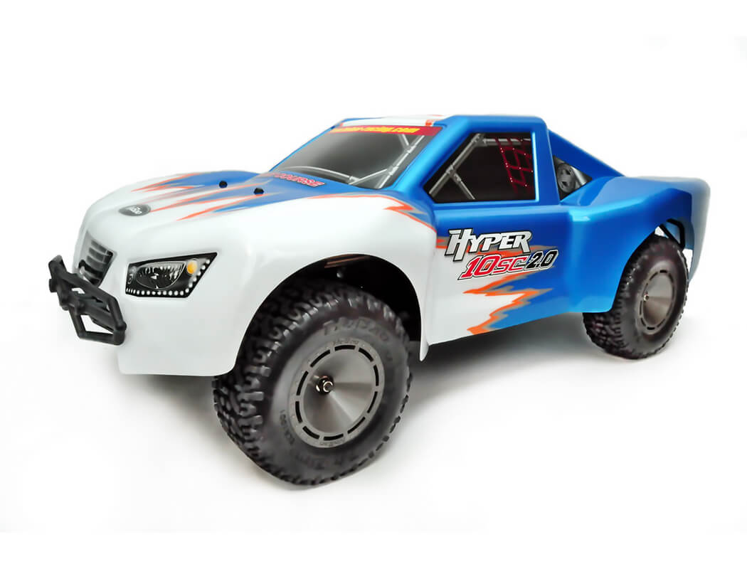 HOBAO HYPER 10SC 2.0 ELECTRIC TRUCK RTR WITH BLUE/WHITE BODY HB-SC2E-C60BUW