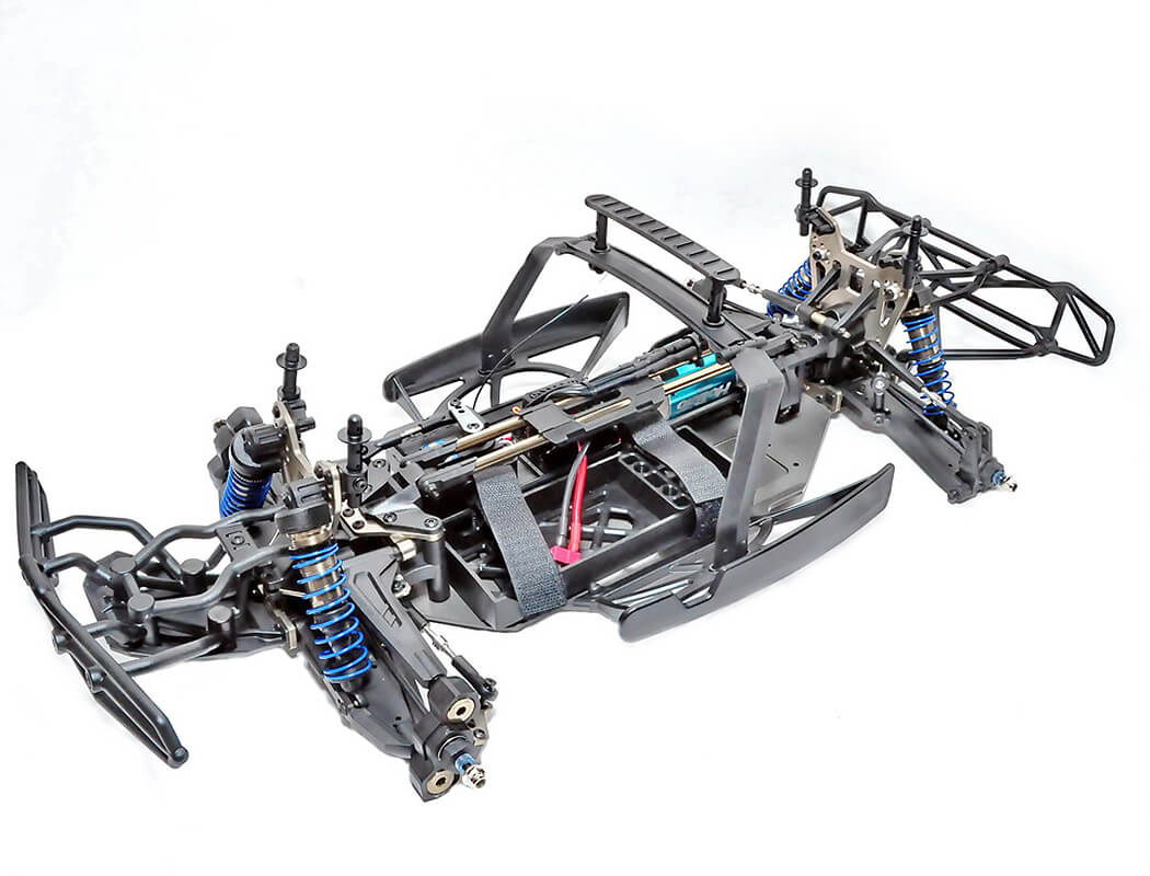 HOBAO HYPER 10SC 2.0 ELECTRIC TRUCK RTR WITH BLUE/WHITE BODY HB-SC2E-C60BUW