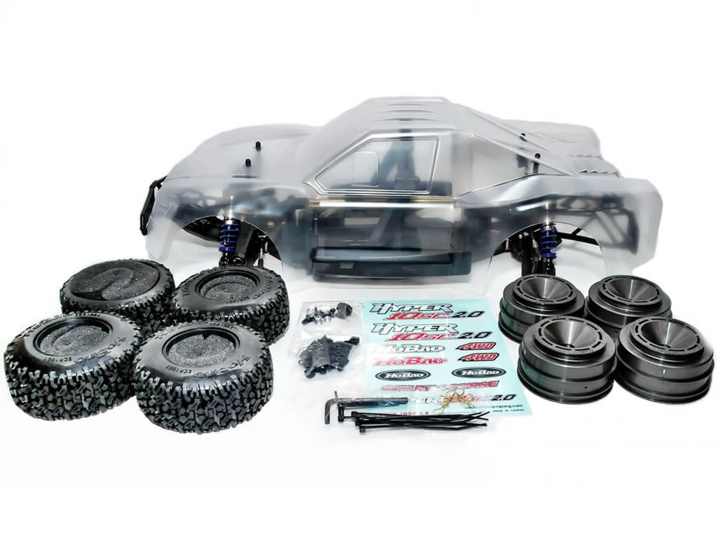 HOBAO HYPER 10SC 2.0 ELECTRIC TRUCK ARR WITH CLEAR BODY HB-SC2E