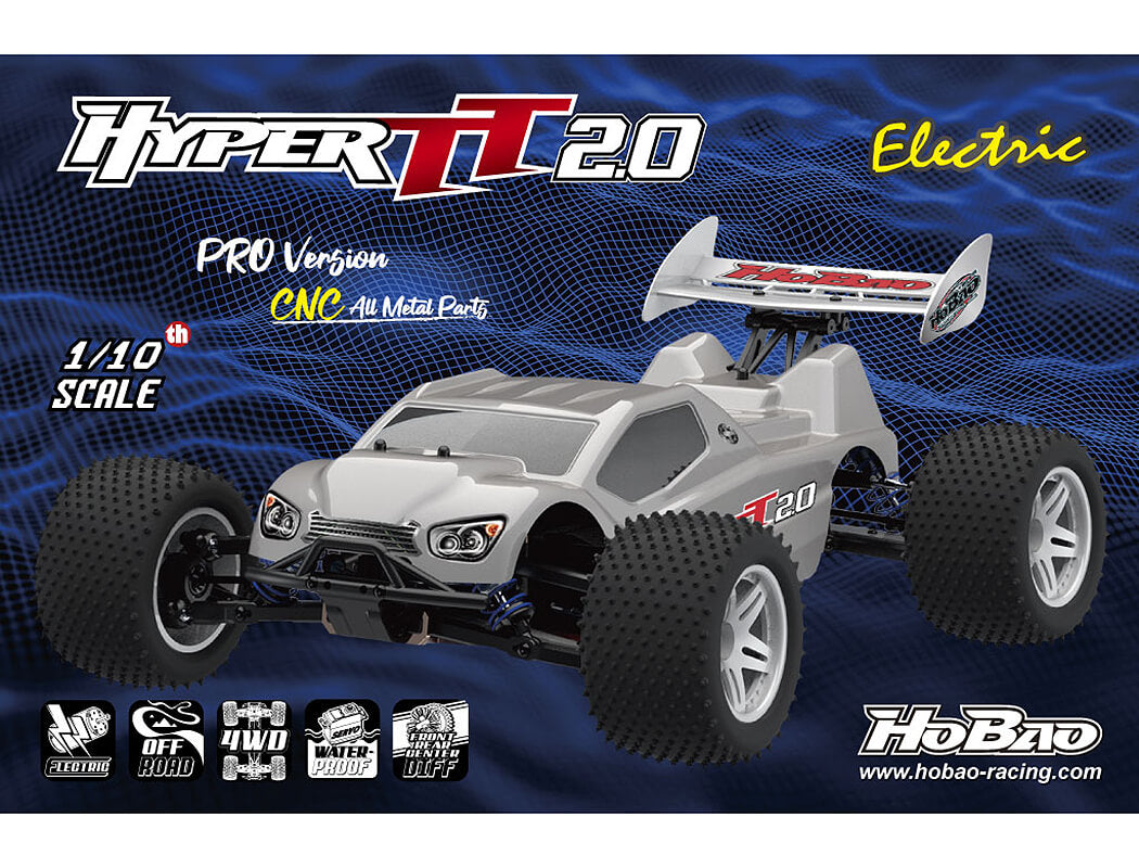 HOBAO TT2.0 PRO TRUGGY TRUCK RTR WITH SILVER BODY HB-TT2E-C60SV