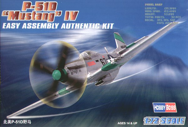 Hobbyboss 1:72 - P-51D Mustang IV