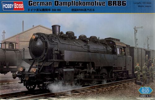 Hobbyboss 1:72 - German Dampflokomotive BR86