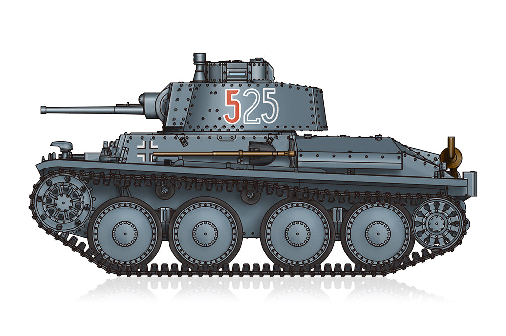 Hobbyboss 1:72 - German Pz.Kpfw. 38(t) Ausf.E/F