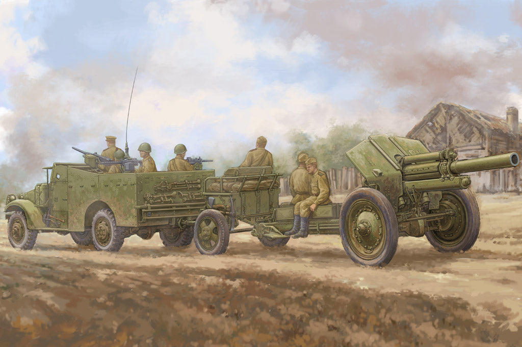 Hobbyboss 1:35 - M3a1 Late tow 122mm Howitzer M-30