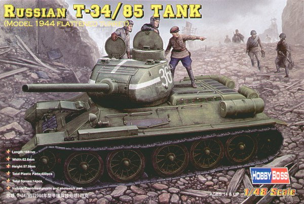 Hobbyboss 1:48 - Russian T-34 /85 (1944 Flattened Turret)