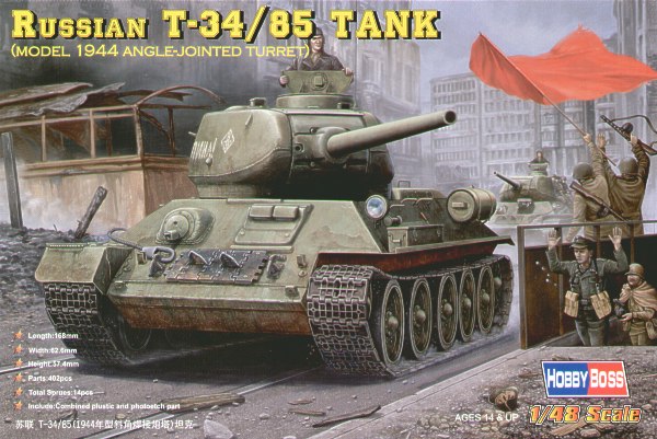 Hobbyboss 1:48 - Russian T-34/ 85 (1944 Angle-jointed Turret)