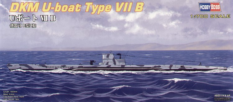 Hobbyboss 1:700 - U-Boat Type VIIB