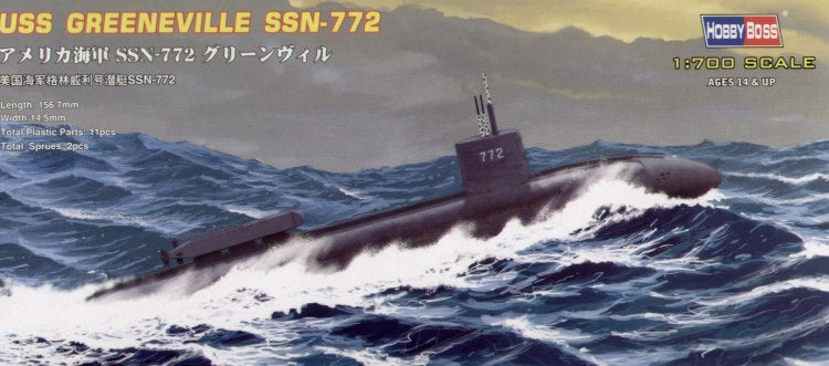 Hobbyboss 1:700 - USS Navy Greeneville Sub SSN-772