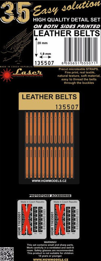 LEATHER BELTS - 20MM