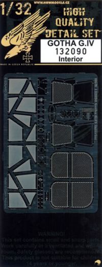 Gotha G.IV Interior (PE Set) (designed to be used with Wingnut Wings kits)