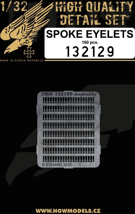 Spoke Eyelets suitable for WWI aircraft 160 pcs.