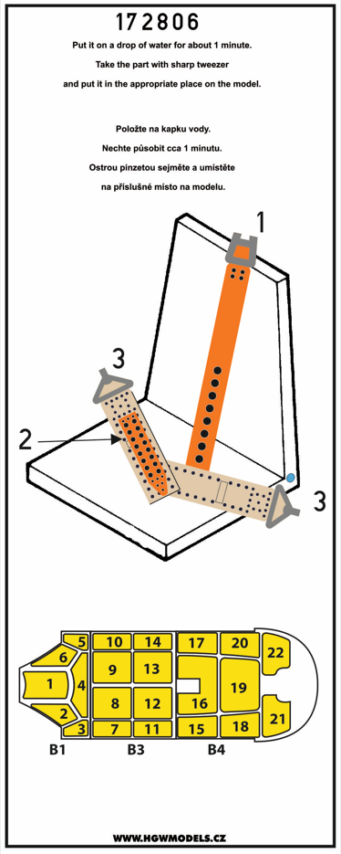 Mitsubishi A6M2 Zero BASIC LINE: seatbelts + masks (designed to be used with Tamiya kits)