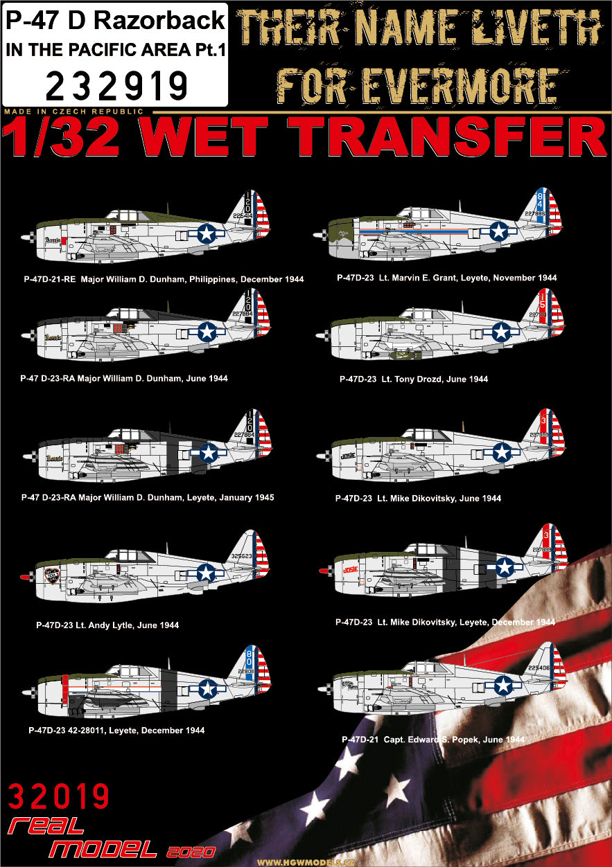 Republic P-47D Thunderbolt Razorback IN THE PACIFIC AREA Pt.1