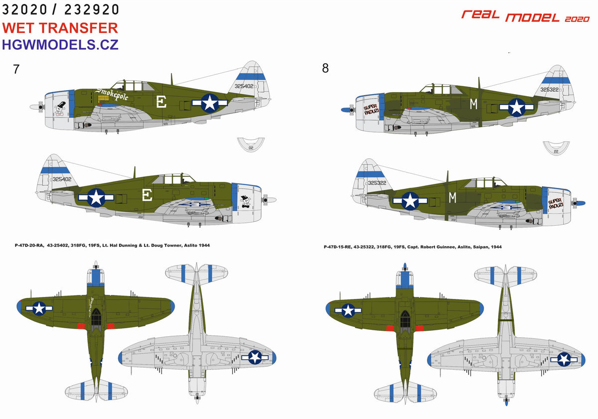 Republic P-47D Thunderbolt Razorback over Saipan