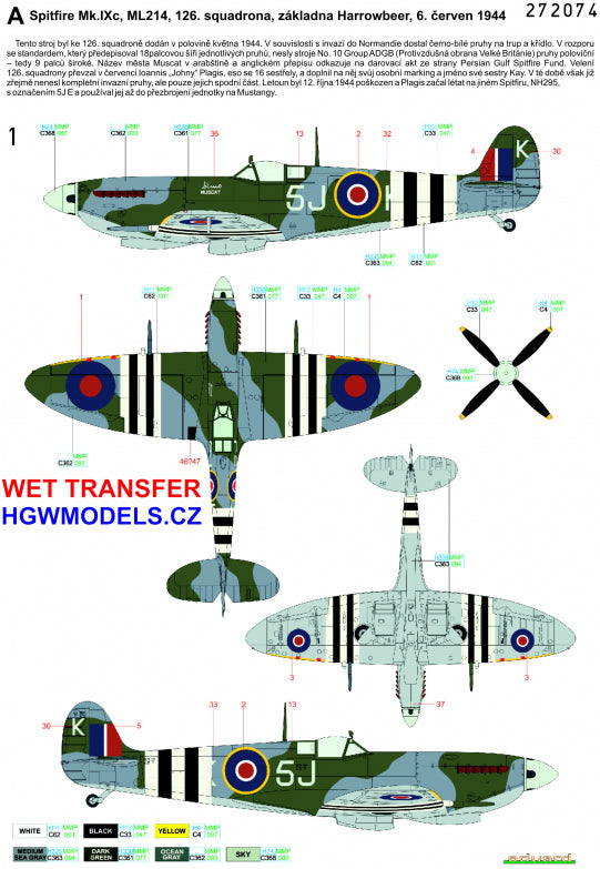 Supermarine Spitfire Mk.IXC/Mk.IXe 'The Longest Day' - Markings