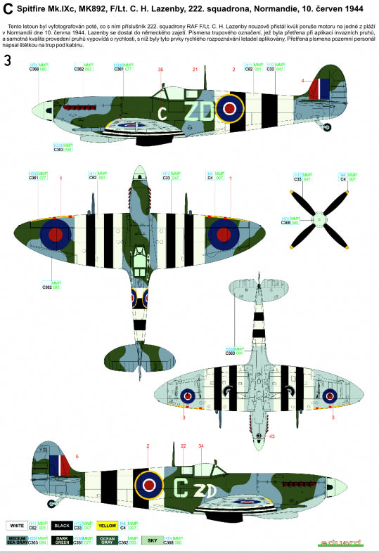 Supermarine Spitfire Mk.IXC/Mk.IXe 'The Longest Day' - Markings