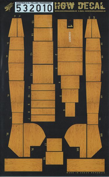 Albatros D.V/D.Va (designed to be used with Wingnut Wings kits) TRANSPARENT (PINE TREE)