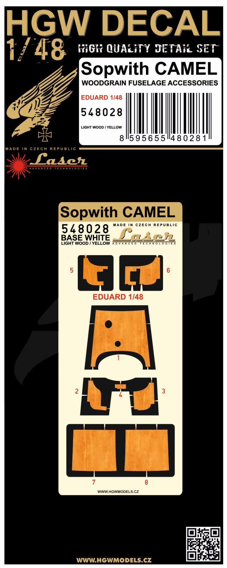Sopwith Camel - Light Wood Eduard