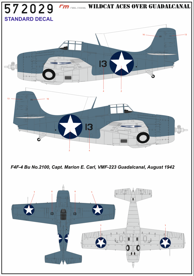 Grumman F4F-4 WILDCAT ACES OVER QUADALCANAL