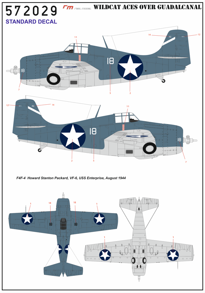 Grumman F4F-4 WILDCAT ACES OVER QUADALCANAL