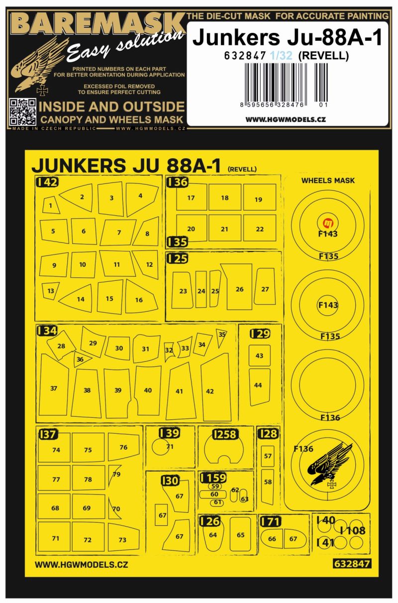 Junkers Ju-88A-1 (designed be used with Revell kits)