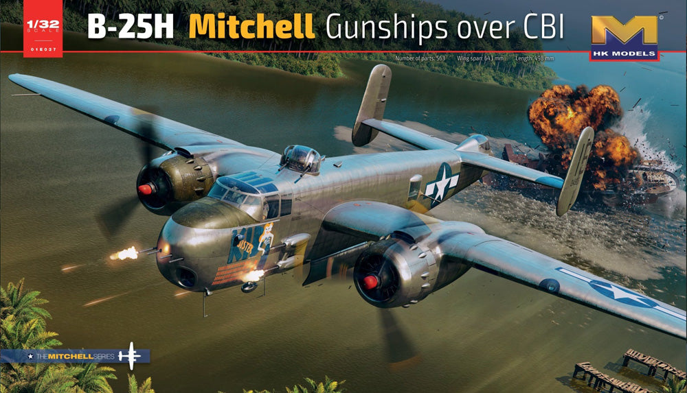 Hong Kong Models North-American B-25H - HKM01E37