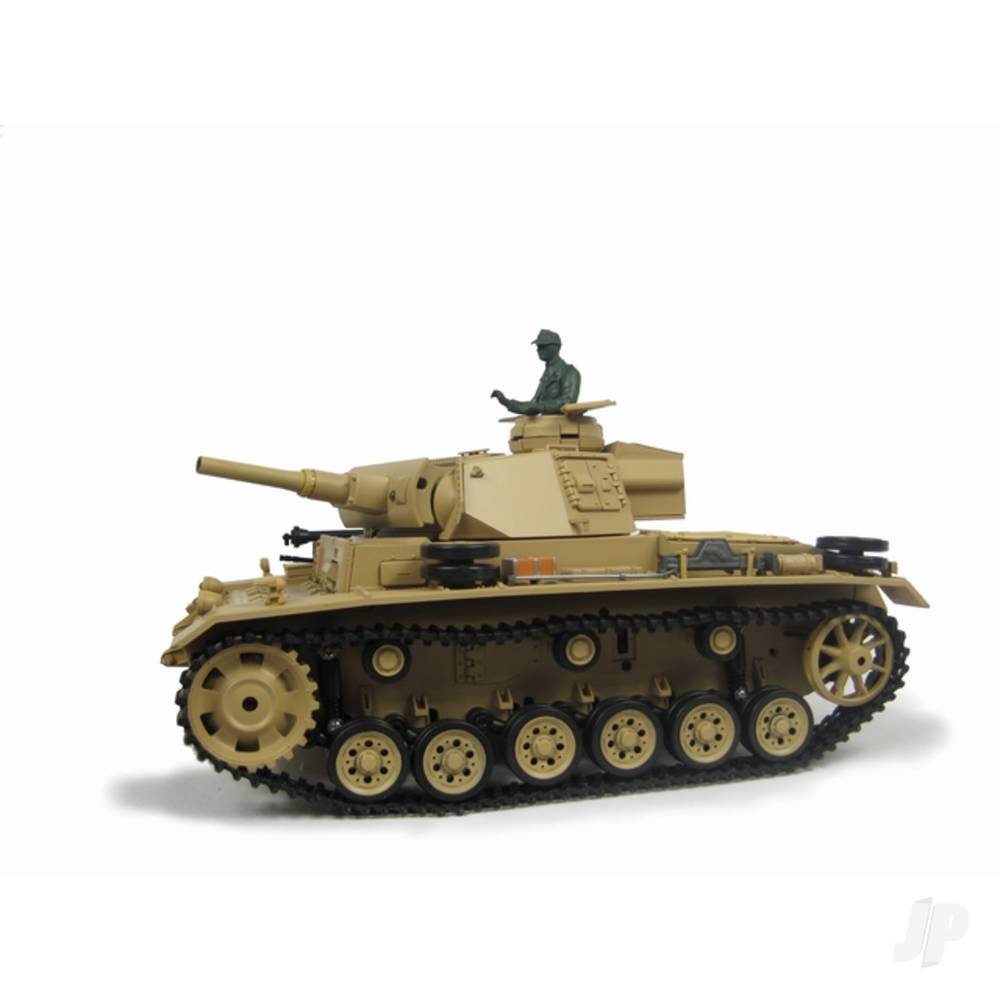 Henglong 1:16 German Tauch Panzer III (2.4GHz + Shooter + Smoke + Sound) HLG3849-1 3