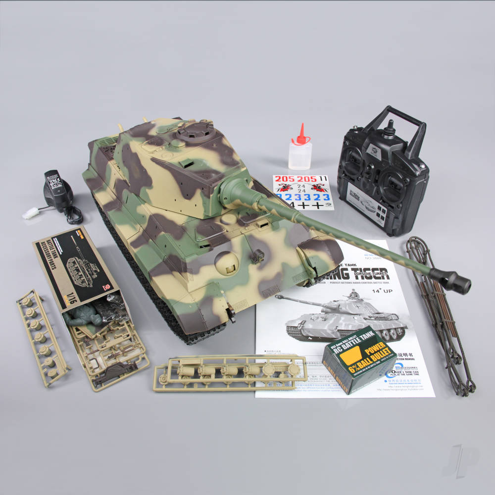Henglong 1:16 German King Tiger Henschel with Infrared Battle System