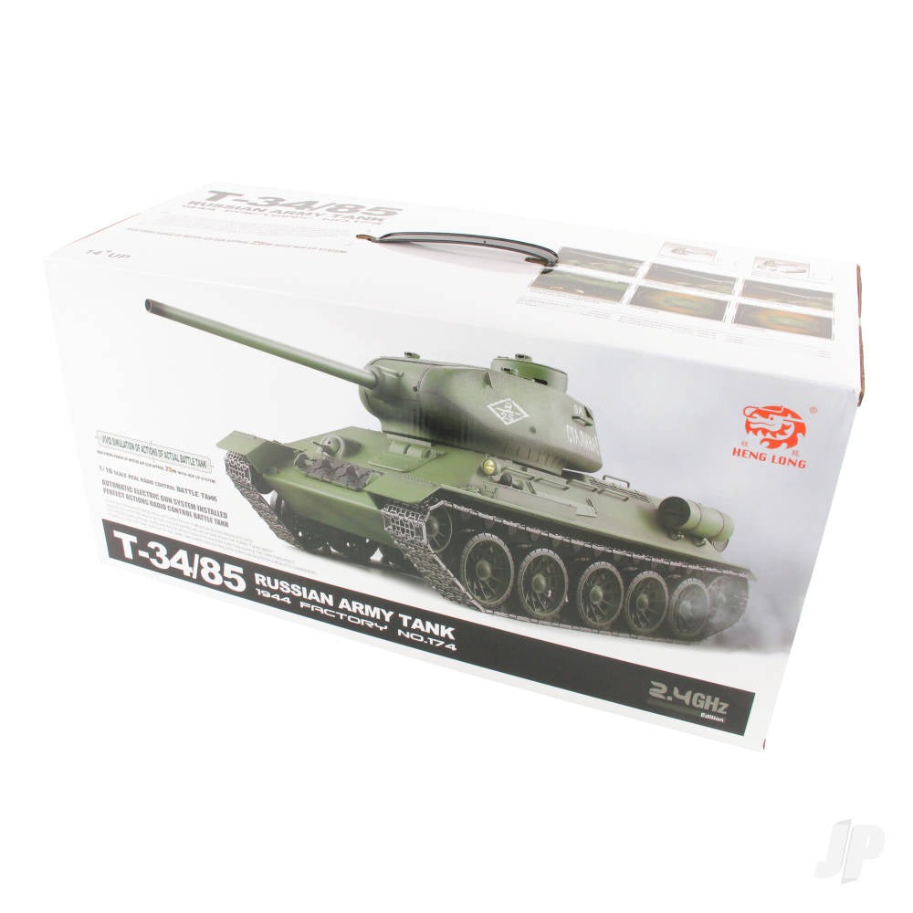 Henglong 1:16 Russian T-34/85 1944 Tank with Infrared Battle System (2.4GH - HLG3909-1B Main