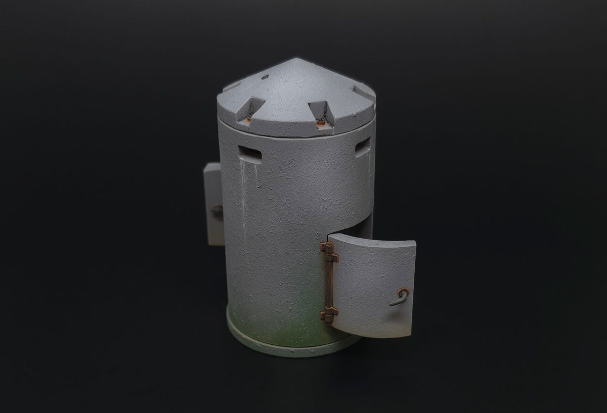 Spitterschutzzelle-Einmannbunker resin kit of German small pillbox