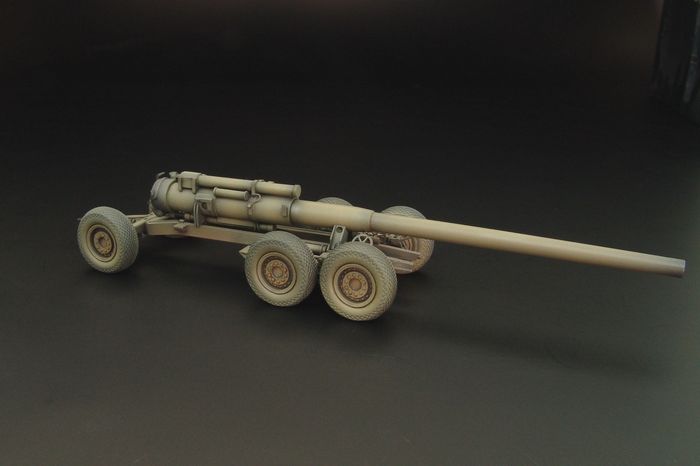 M1 8' GUN transport wagon - construction kit of U.S.heavy transport wagon with 8' Gun barrel load
