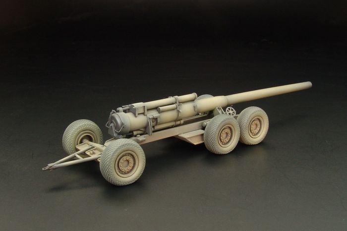 M1 8' GUN transport wagon - construction kit of U.S.heavy transport wagon with 8' Gun barrel load