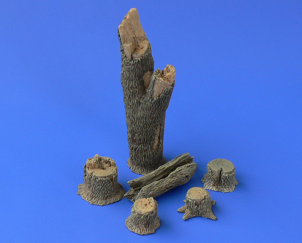 TREE TRUNKS and STUMPS Resin diorama set