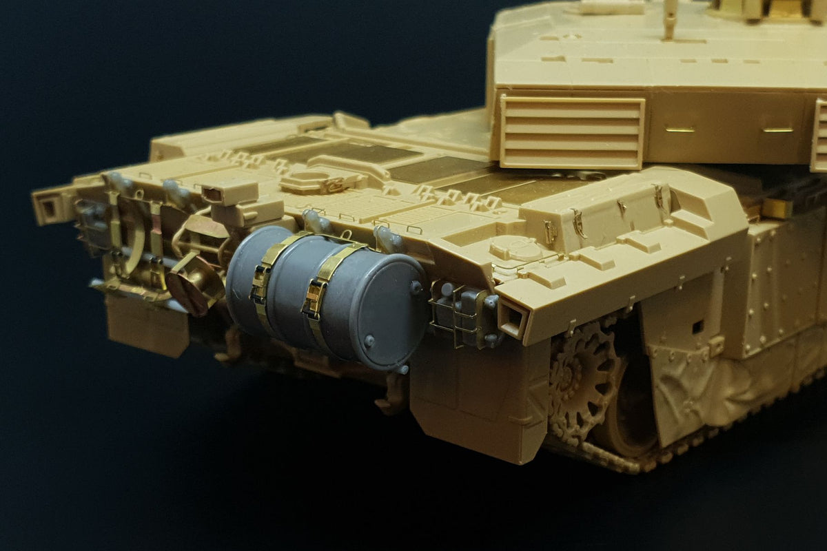 Challenger 2 (Desertised) PE/resin set (designed to be used with Tamiya kits)
