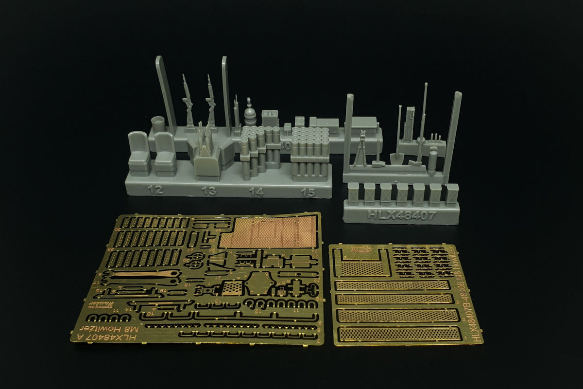 U.S.Howitzer Motor Carriage M8 PE/resin (designed to be used with Tamiya kits)