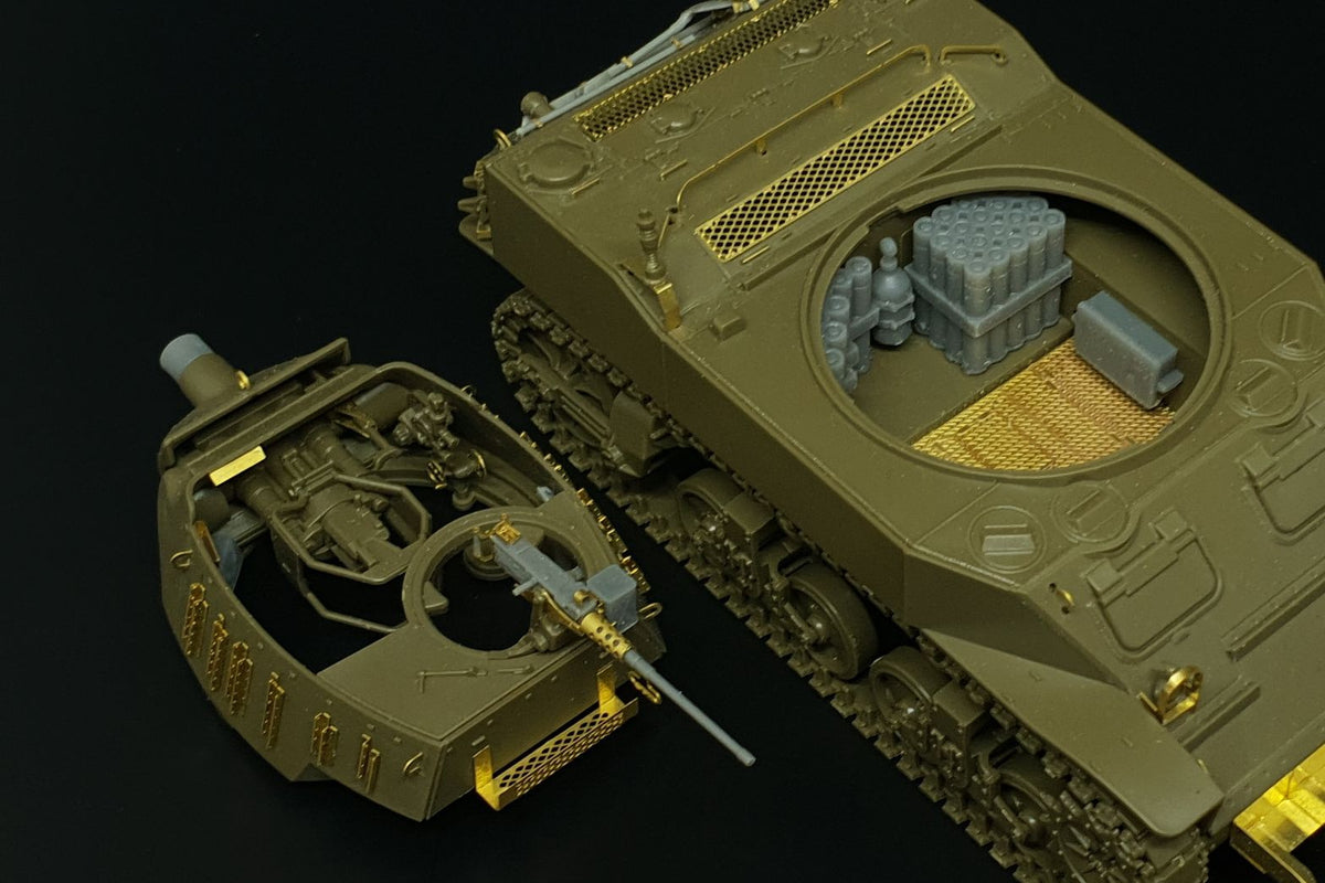 U.S.Howitzer Motor Carriage M8 PE/resin (designed to be used with Tamiya kits)