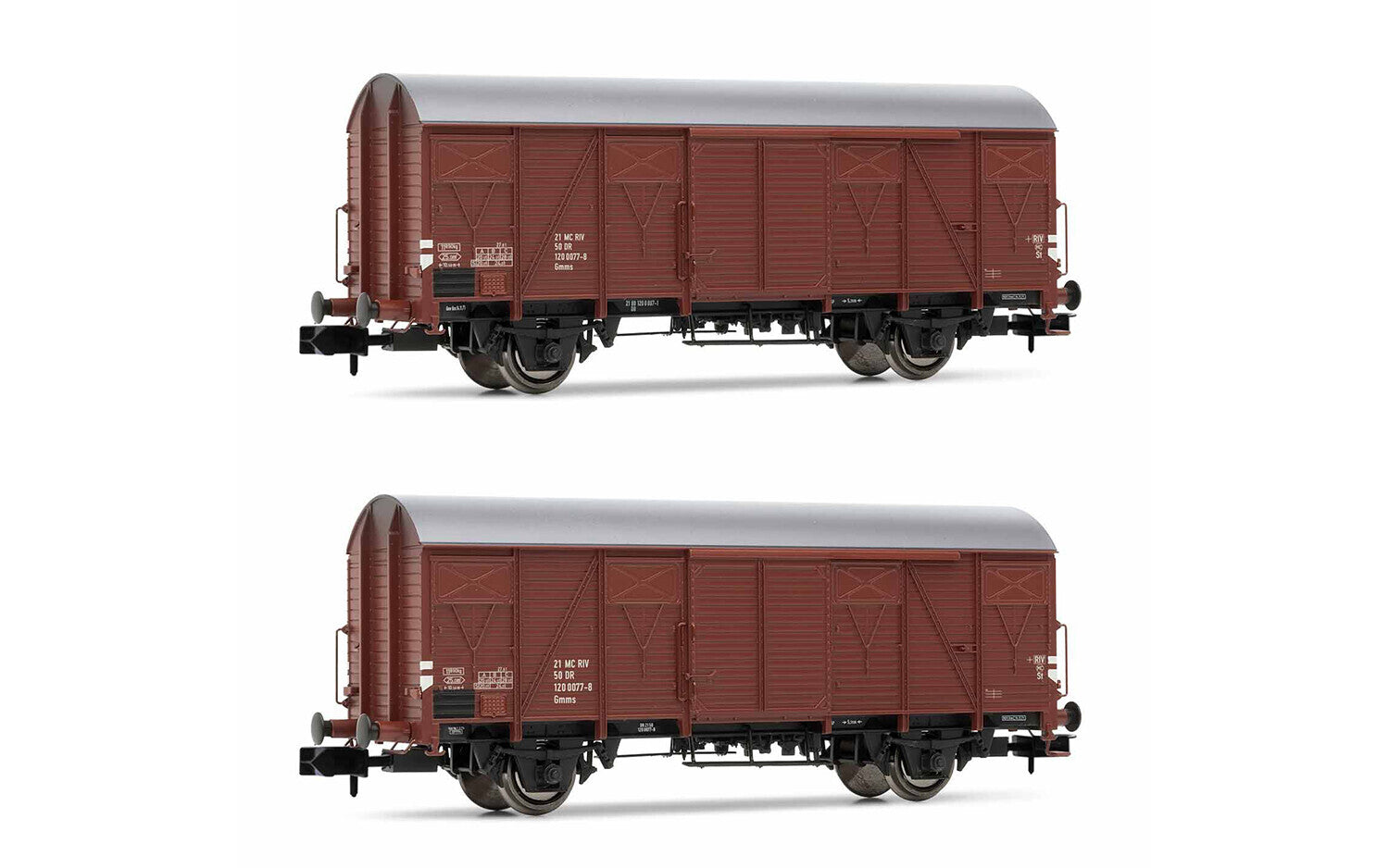 DR 2-unit pack wooden Gs wagons period IV