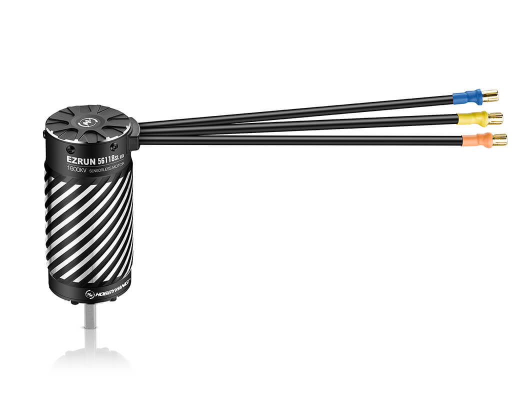 HOBBYWING EZRUN 1/5TH 56118SL 1600KV G2 MOTOR (BLACK) HW30402905