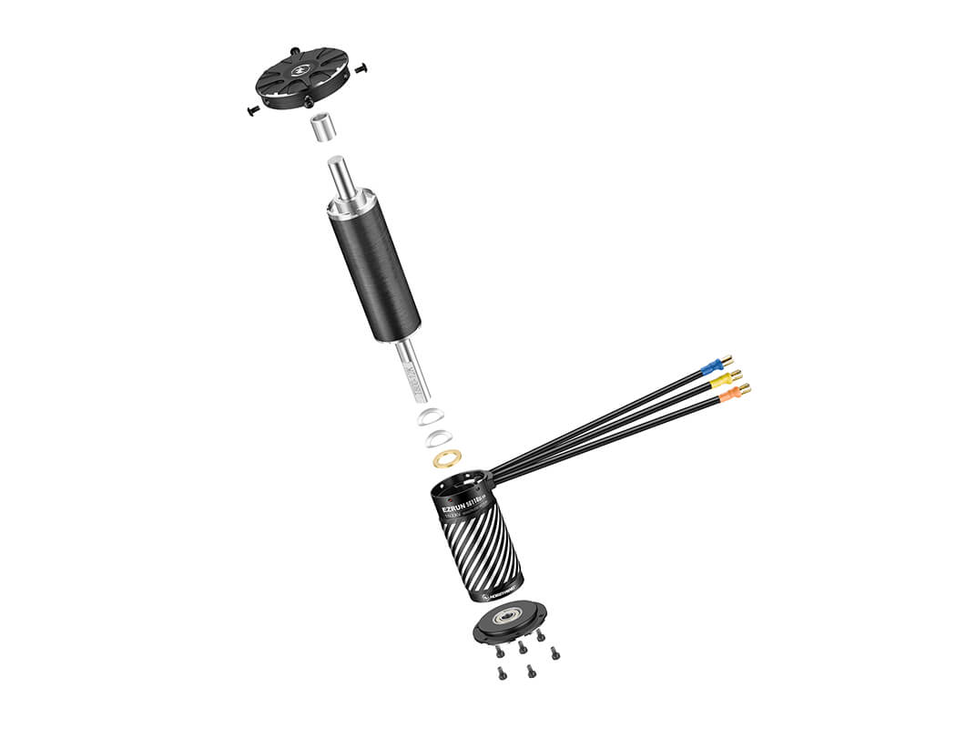 HOBBYWING EZRUN 1/5TH 56118SL 1600KV G2 MOTOR (BLACK) HW30402905